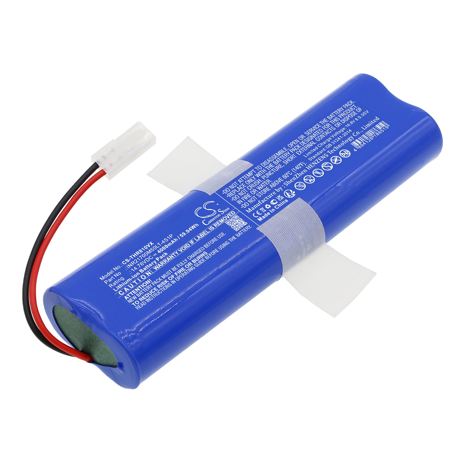 4000mAh Replacement Battery for 360 S8+, Botslab S8 Plus Vacuum - 14.76V 59.04Wh Li-ion