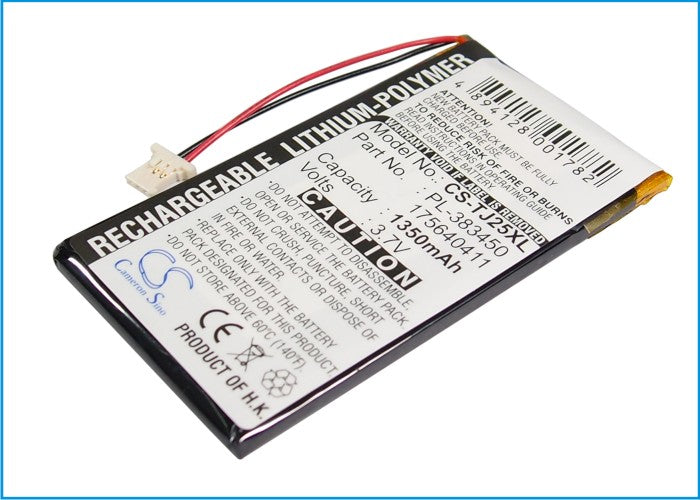 1350mAh Replacement Battery for Sony Clie PEG-J25 TJ35 PDA Pocket PC - 3.7V Li-Polymer