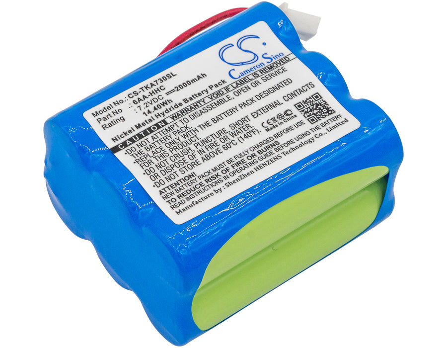 TDK Life on Record A73 Boombox Speaker Battery - 2000mAh 7.2V Ni-MH Replacement Pack