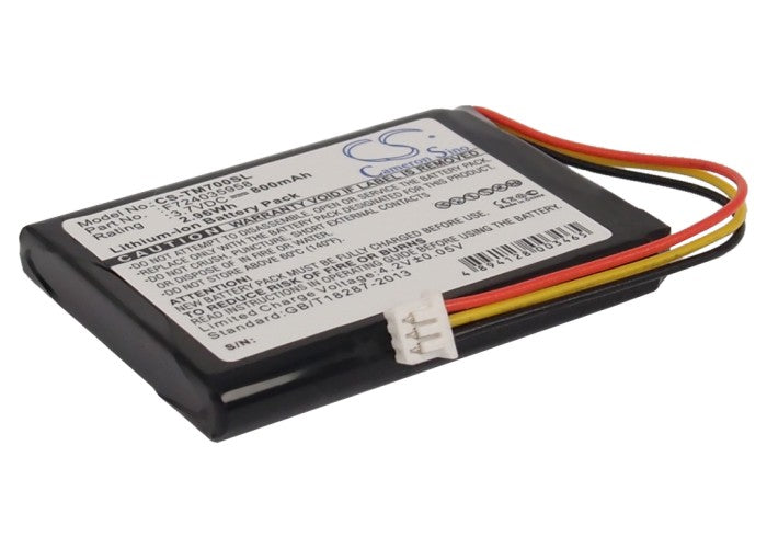 800mAh Battery Replacement for TomTom One XL & XL 325 EDINBURGH GPS Navigator - 3.7V Li-ion