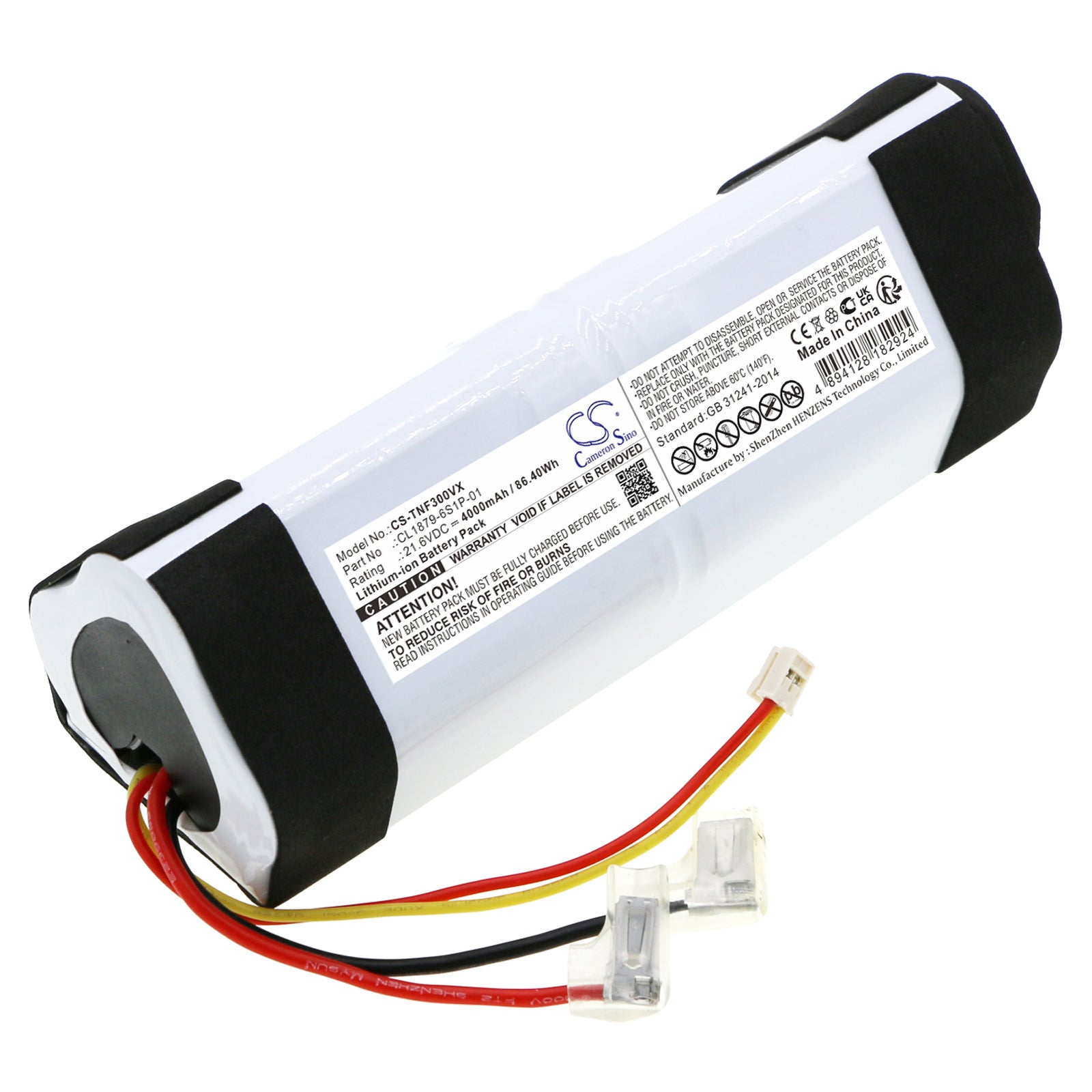 21.6V 4000mAh Battery - Tineco iFloor 3, Floor One S3, Cordless Vacuum Replacement Power