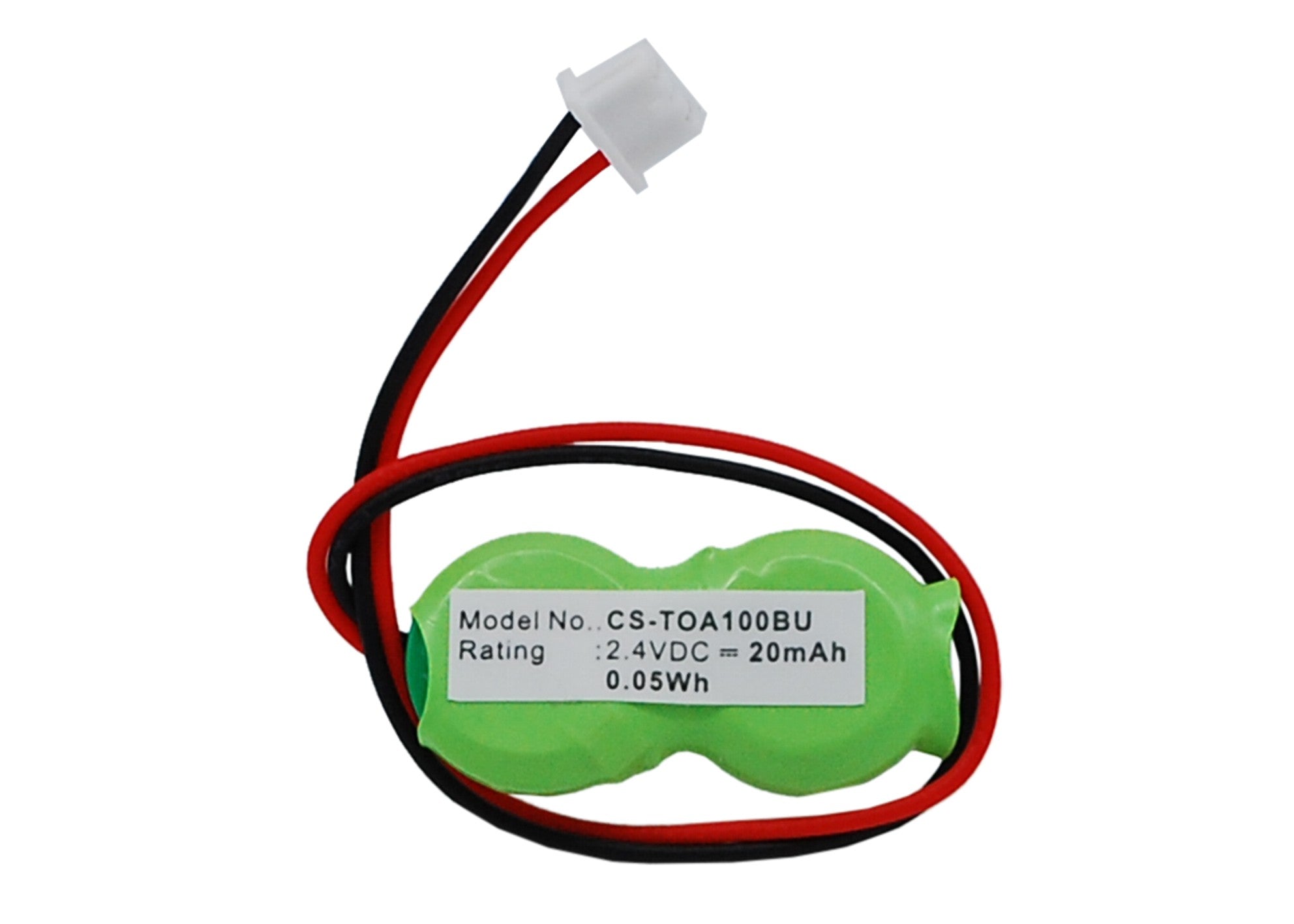 20mAh CMOS RTC Battery for Toshiba Satellite/Tecra - 2.4V Ni-MH - BIOS Backup - 27.83x12.78x4.5mm