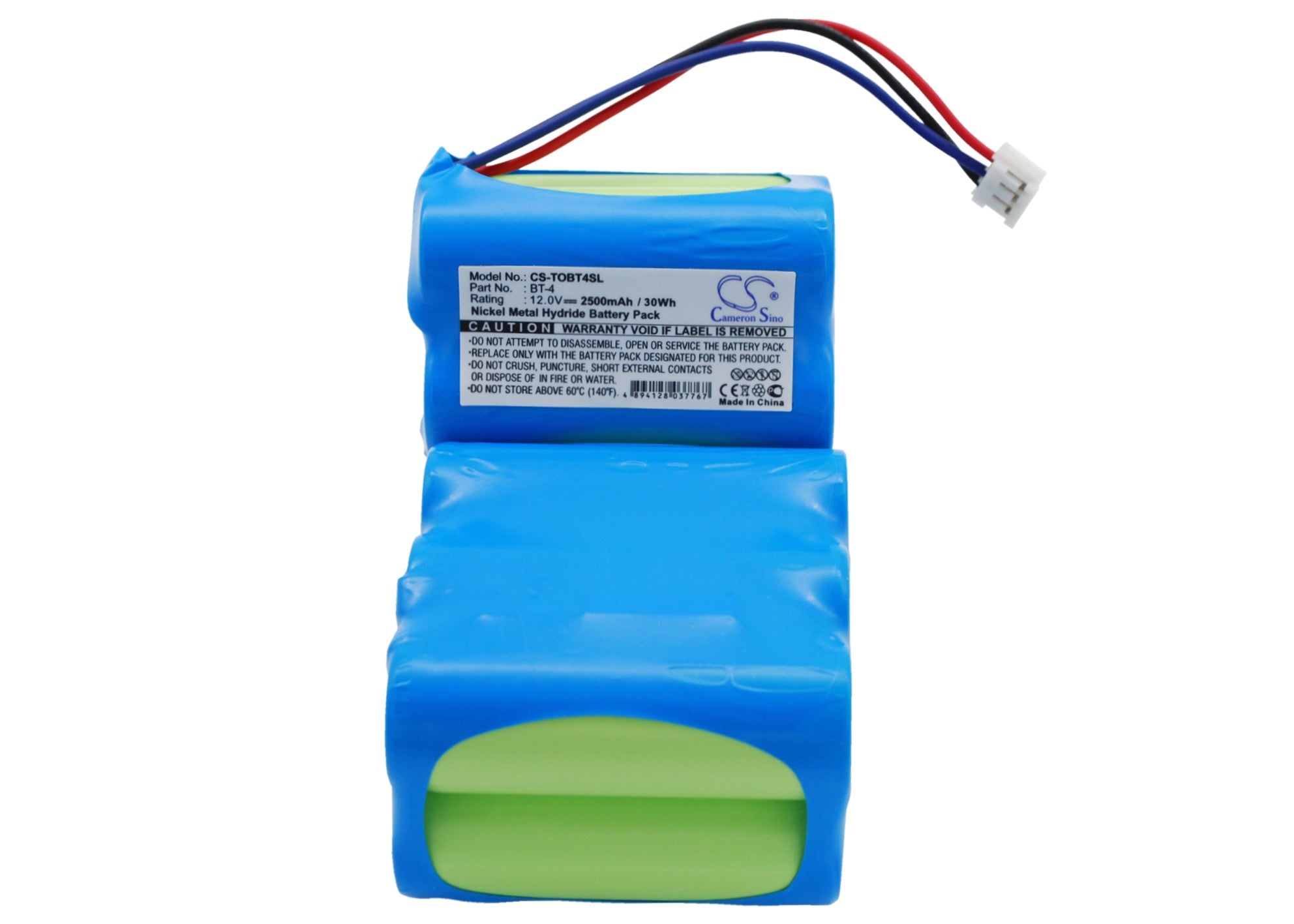 2500mAh Replacement Battery for Topcon GPS Receivers - BT-4, 12V Ni-MH Surveying Equipment Power