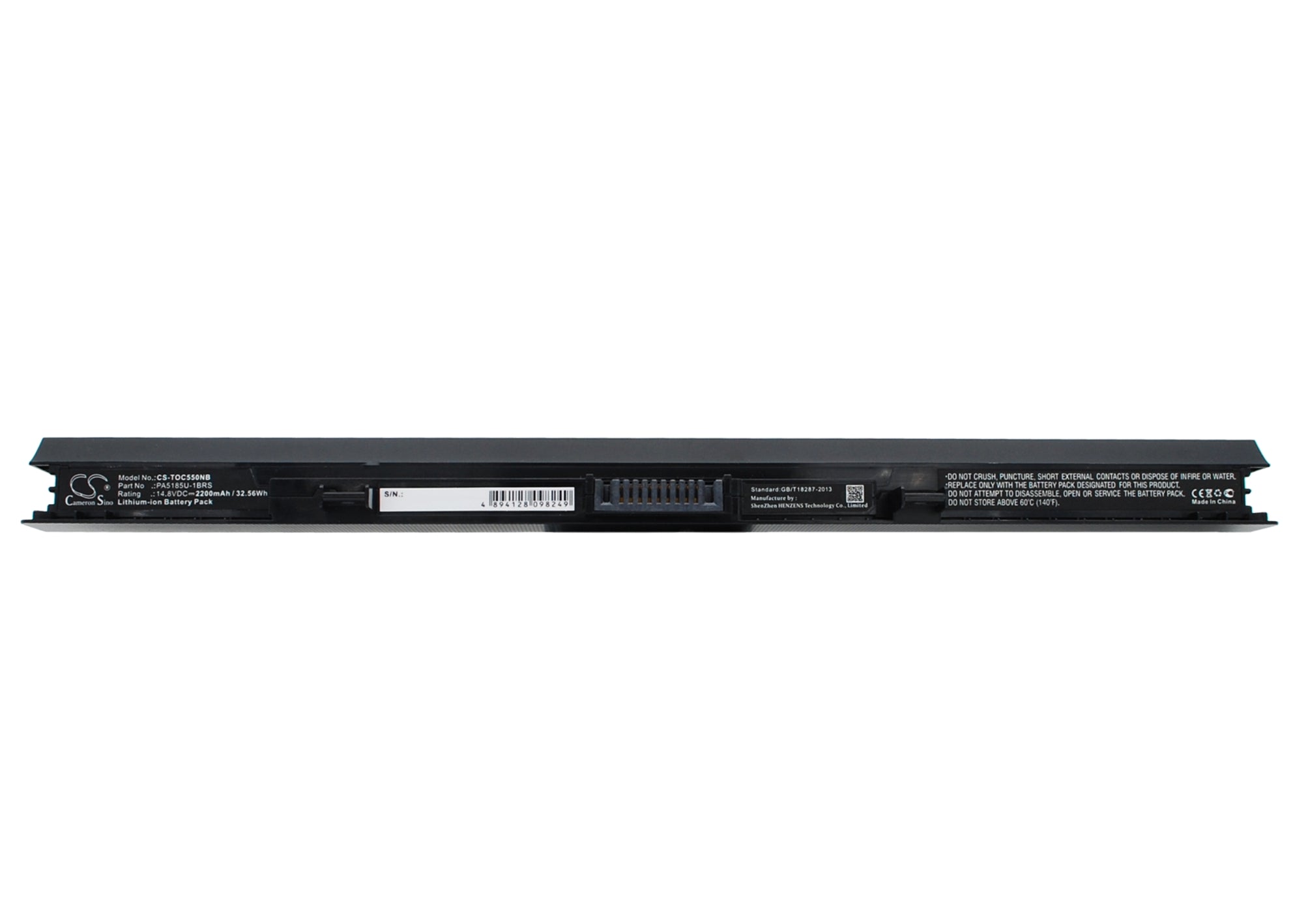 14.8V 2200mAh Li-ion Battery Replacement for Toshiba Satellite C50 & C55 Series Laptops - PA5185U-1BRS