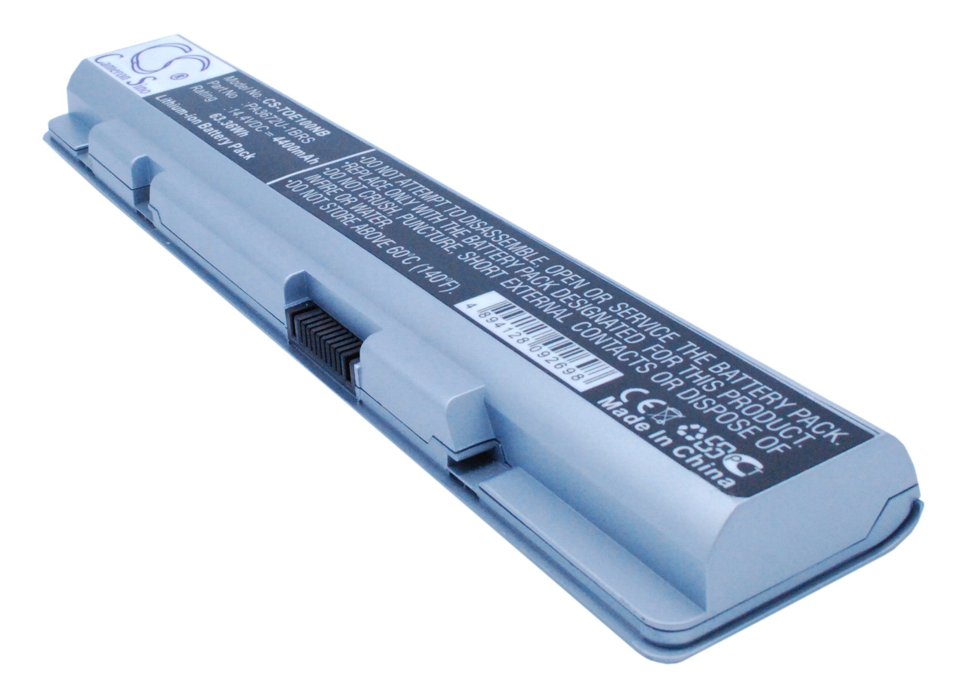 63.36Wh 4400mAh Replacement Battery for Toshiba Satellite E105 Series Laptops - PA3672U-1BRS