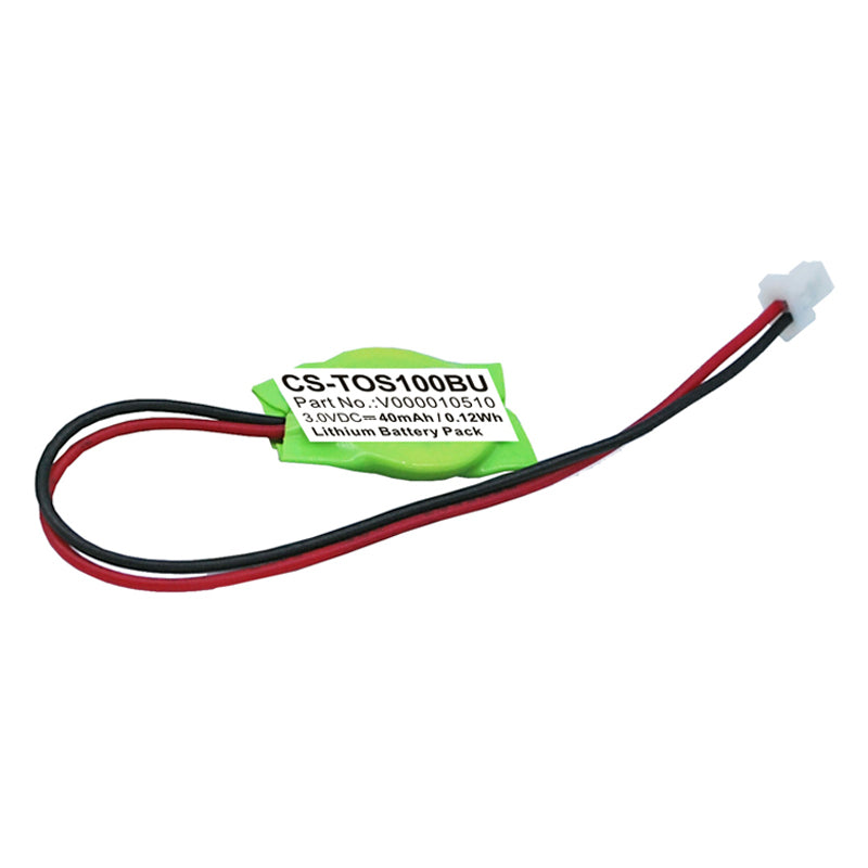 CMOS RTC Battery for Toshiba Tecra S1: 3.0V 40mAh - BIOS Memory Backup - V000010510 Replacement