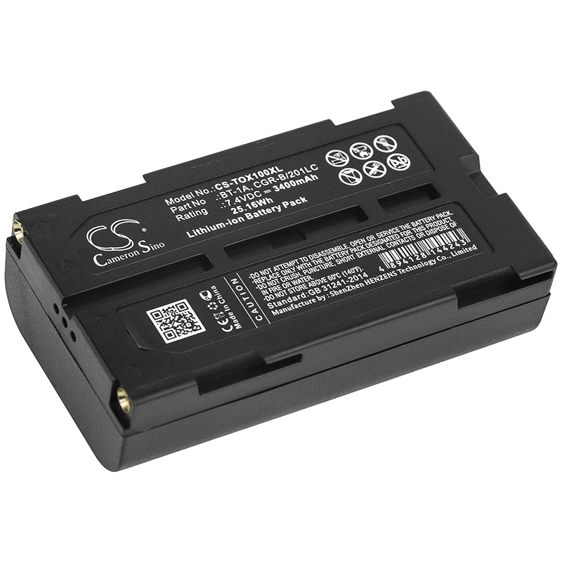 Topcon SX-1 & GP-SX1 Survey Equipment Battery - 3400mAh 7.4V Li-ion, High Capacity Replacement