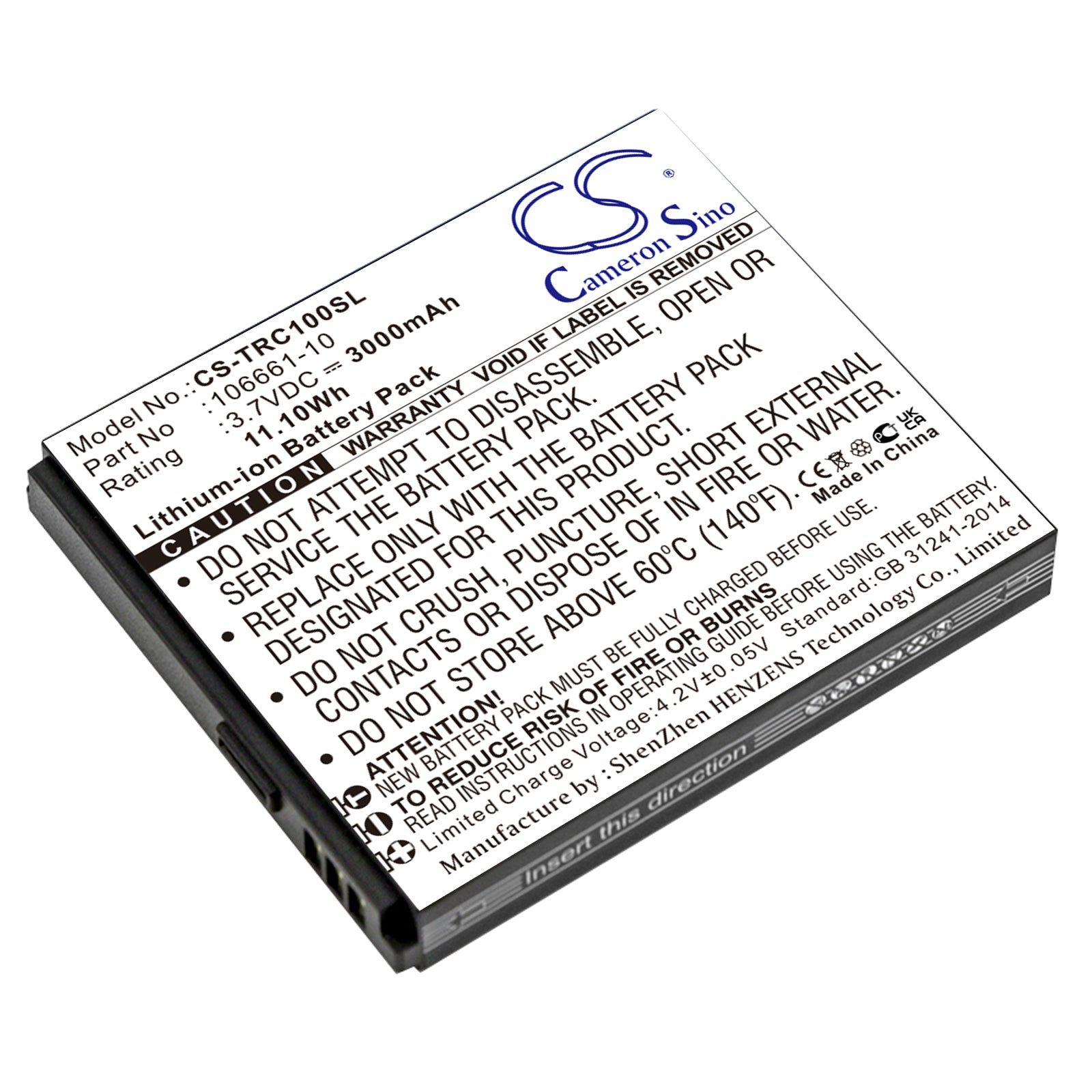 3000mAh Replacement Battery for Trimble TDC100, Mapper 50, mmsp20 - Surveying & Testing Equipment, 3.7V 11.1Wh