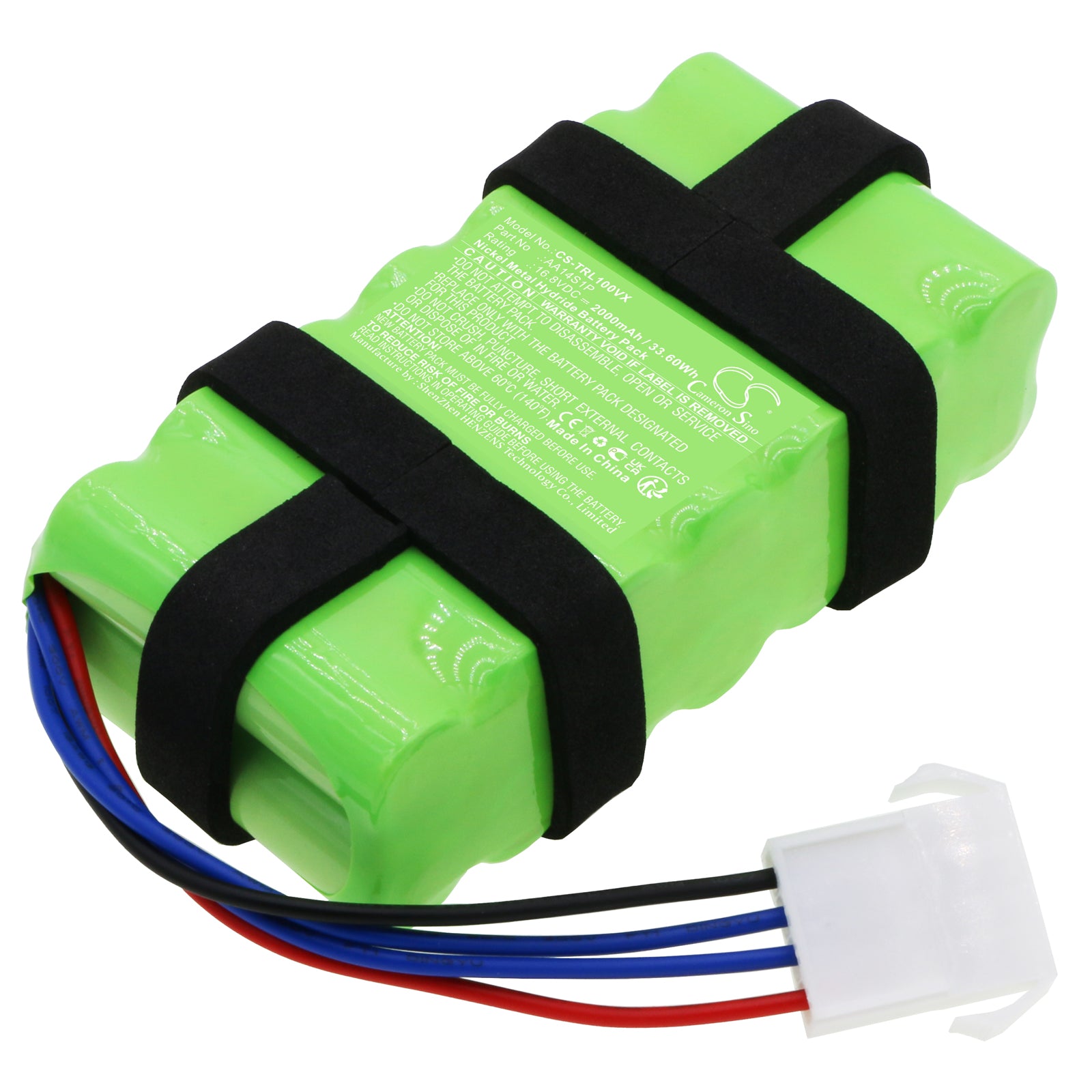 16.8V 2000mAh Ni-MH Replacement Battery for Toshiba VC-WL100 Cordless Vacuum - AA14S1P