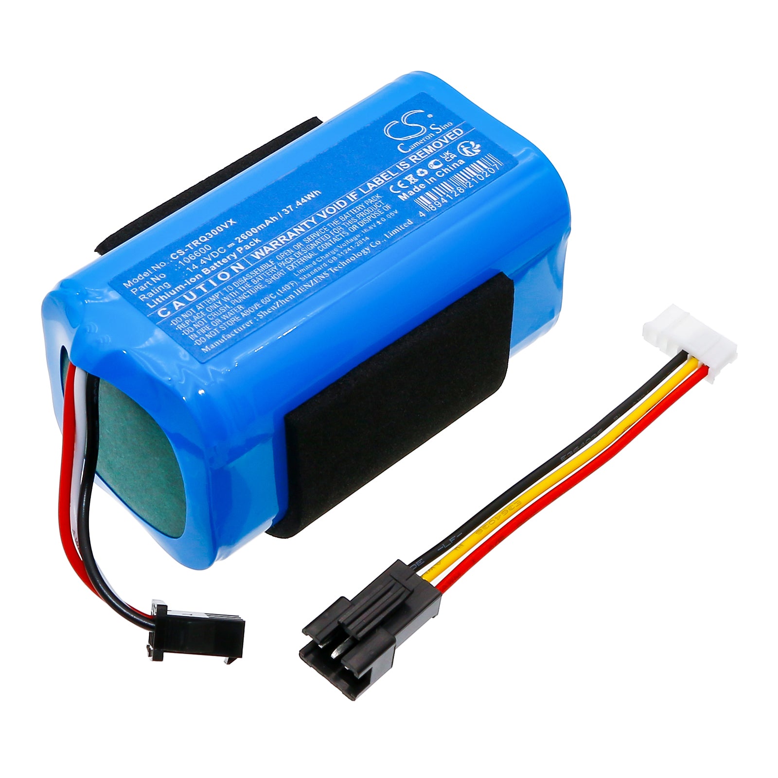 2600mAh Replacement Battery for Tesla RoboStar iQ Series Vacuum - 14.4V Li-ion Upgrade