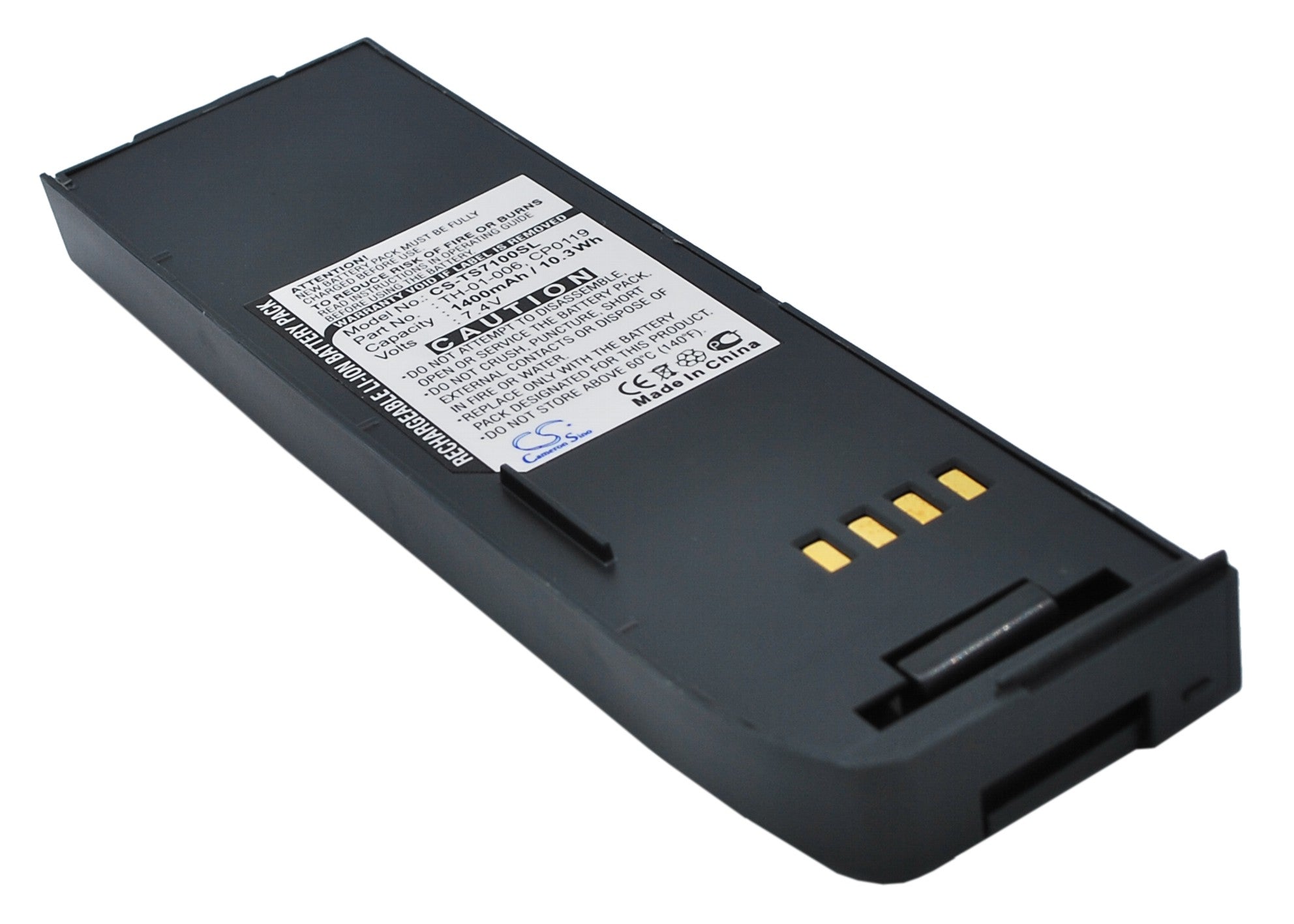 1400mAh 7.4V Li-ion Replacement Battery for Thuraya Hughes 7100/7101 & Ascom 21 Satellite Phones