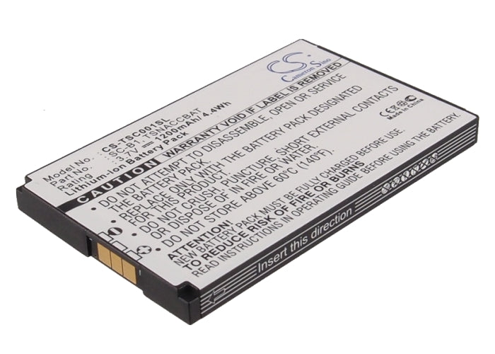 TerreStar Genus PDA Battery Replacement - 1200mAh 3.7V Li-ion - Also Fits SC-B1 Pocket PC