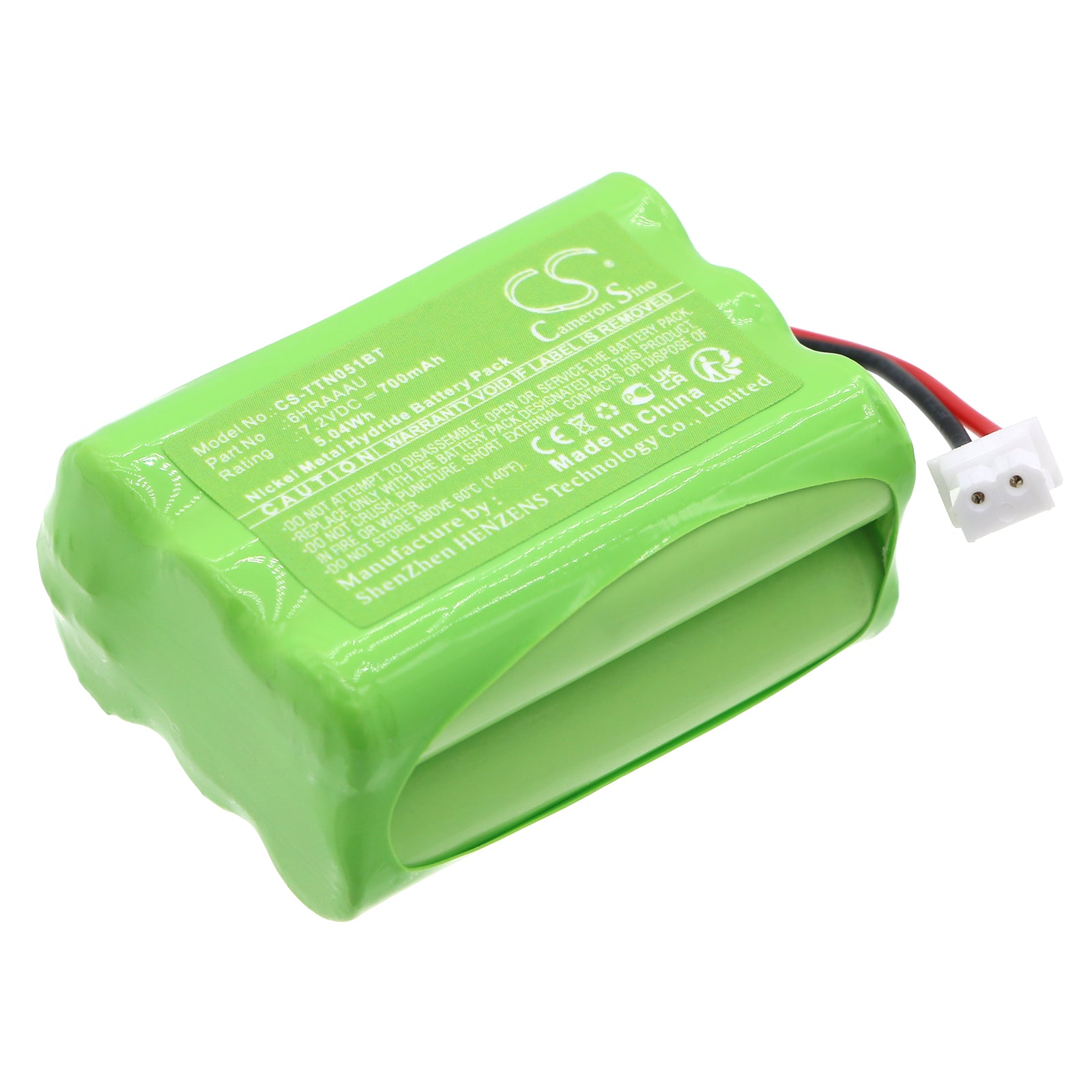 700mAh 7.2V Ni-MH Replacement Battery for ITI 34-051 & 422-1891 Alarm Systems, Replaces 6HRAAAU/NIC0191