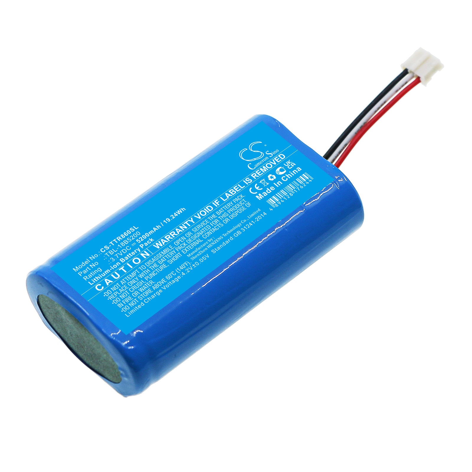 5200mAh Replacement Battery for TP-Link TL-TR860 Mobile Hotspot, 3.7V Li-ion, TBL-18B5200, Extended Life