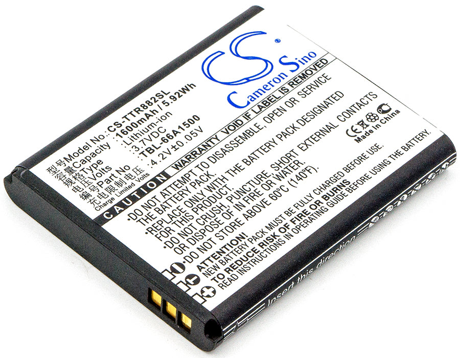 1600mAh Replacement Battery for TP-Link TL-T882 Mobile Hotspot - 3.7V Li-ion - TBL-66A1500 Compatible