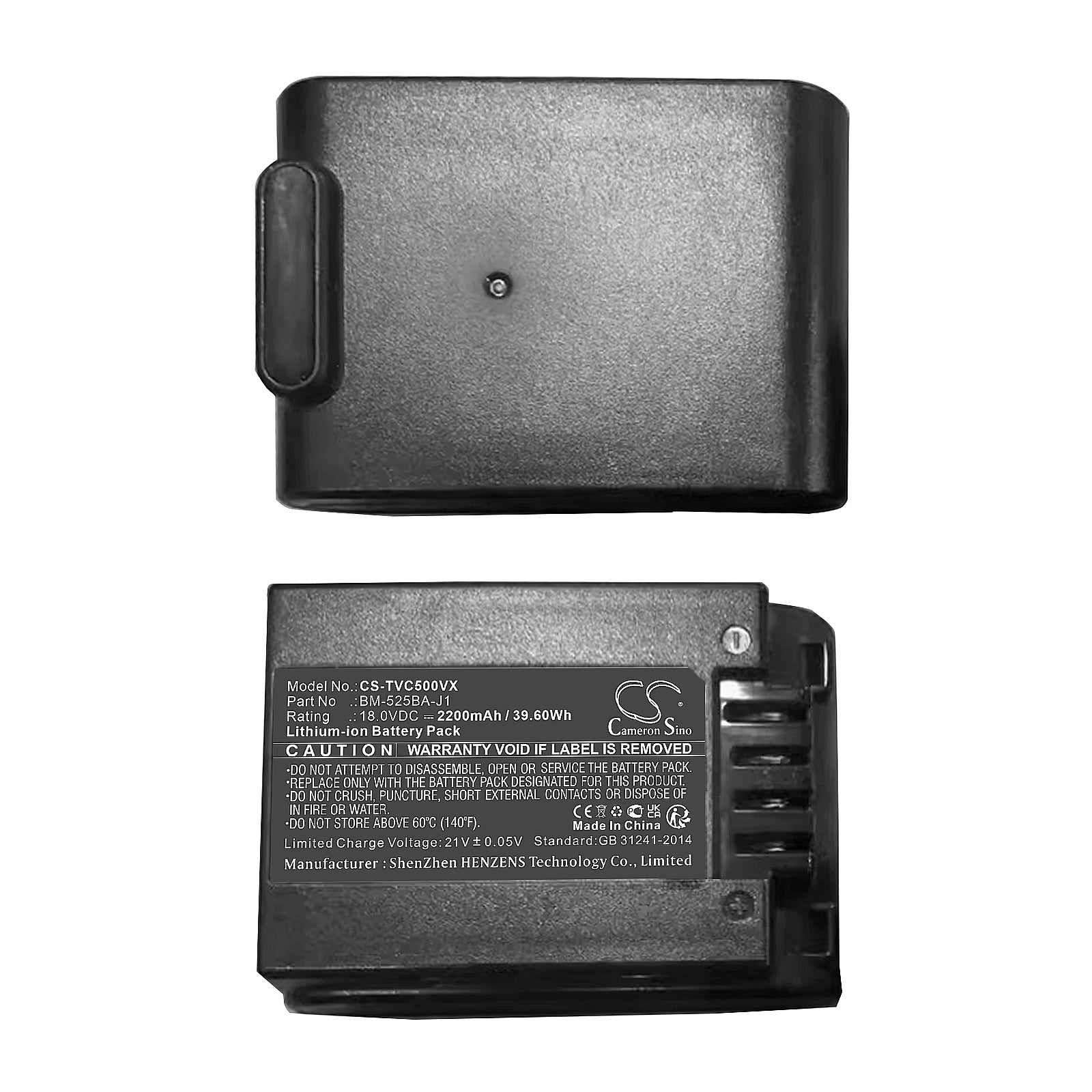 2200mAh 18V Replacement Battery for Toshiba VC-CLX50 Cordless Vacuum, Replaces BP18025D, BM-525BA-J1/J2/BD-J1
