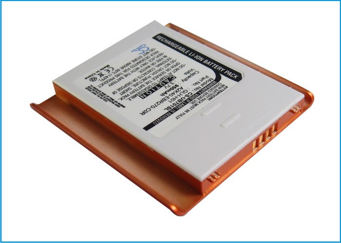950mAh Battery for Gigabyte gSmart i/i+/i (128) Smartphone - 3.7V Li-ion - GLH-H01, A2K40-EBR270-C0R