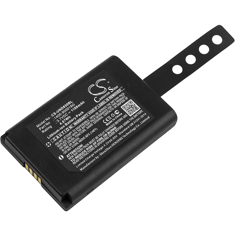 1100mAh Replacement Battery for Unitech RD650 & SRD650 Barcode Scanners - 3.7V Li-ion, 4.07Wh