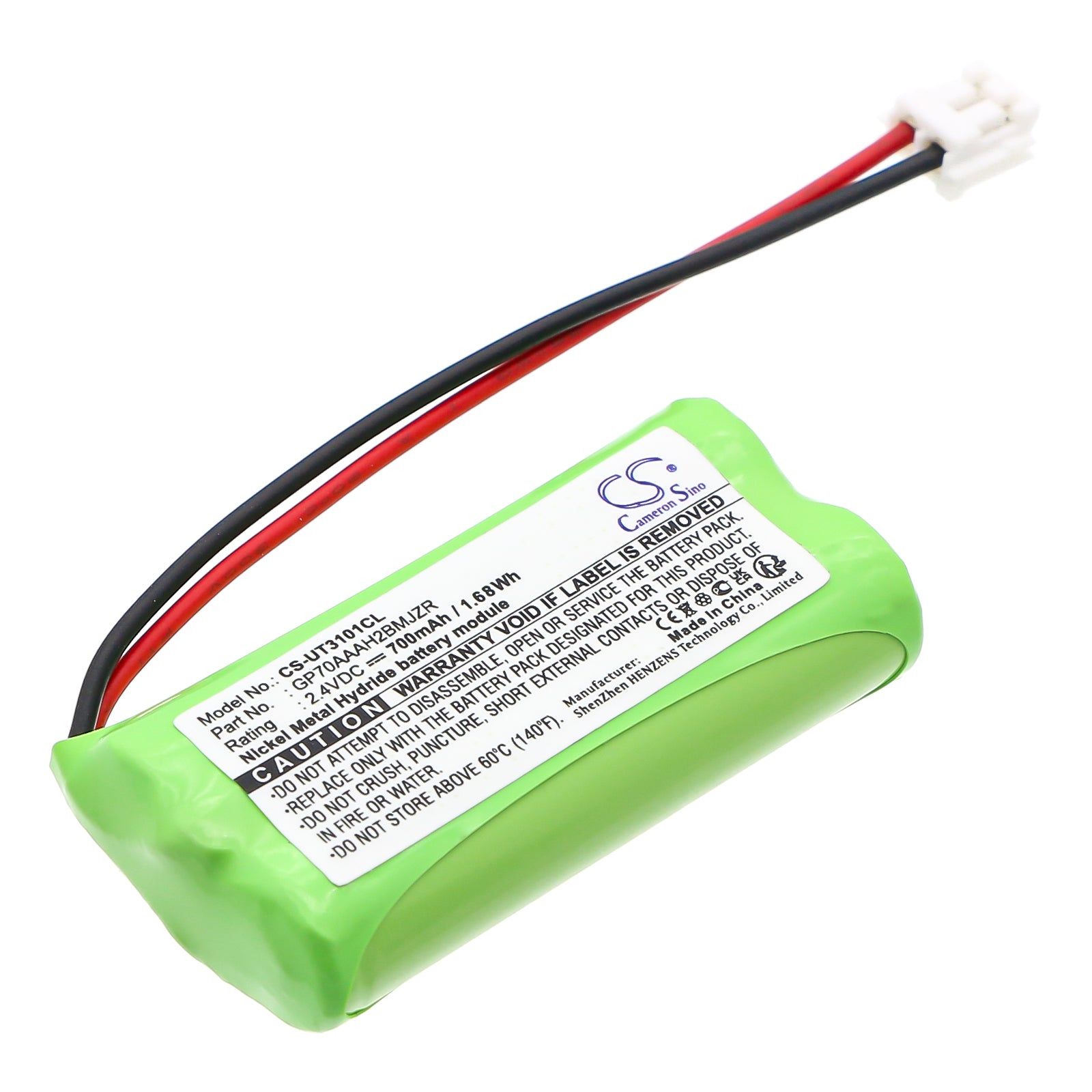 700mAh Ni-MH Cordless Phone Battery 2.4V - AT&T 3101, VTech, Uniden, RCA, GE Replacement Power Pack