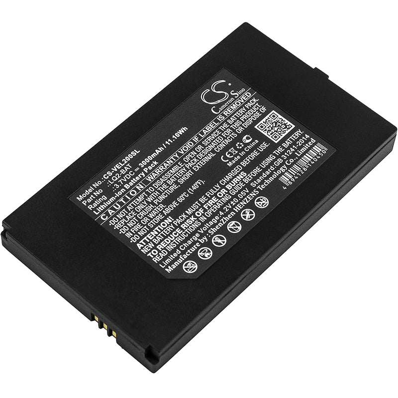 3000mAh Replacement Battery for Vernier LabQuest 2, Stream, Go Direct, SpectroVis Spectrophotometers, LQ2-BAT, 3.7V 11.10Wh