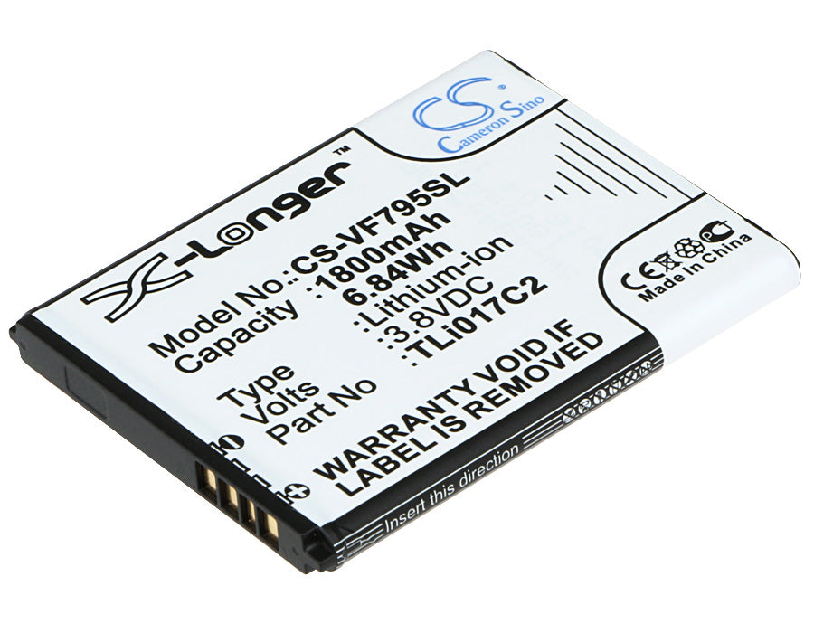 1800mAh Replacement Battery for Vodafone Smart Speed 6 VF-795 - 3.8V 6.84Wh Li-ion, Phone Repair Part