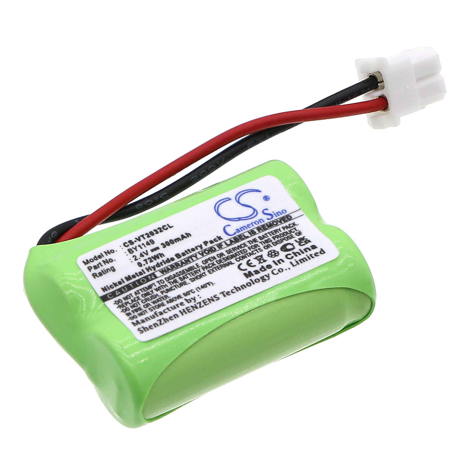 300mAh Ni-MH Cordless Phone Battery - Alcatel Origin POP, EU-016078 & VTech VT2032 Series, 2.4V 0.72Wh
