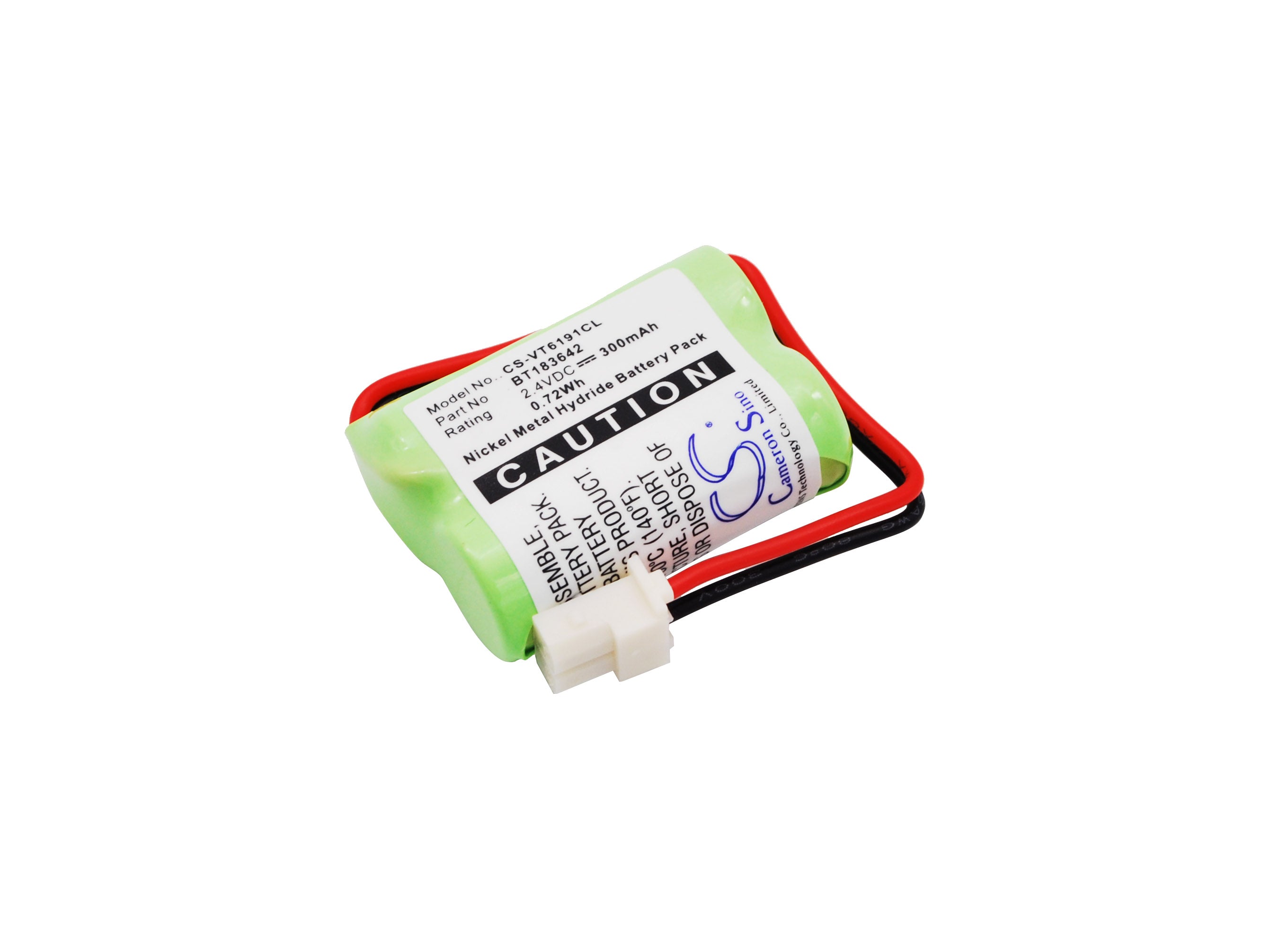 2.4V 300mAh Ni-MH Replacement Battery for Essentiel B & VTech Cordless Phones - 29.6x20.93x10.63mm