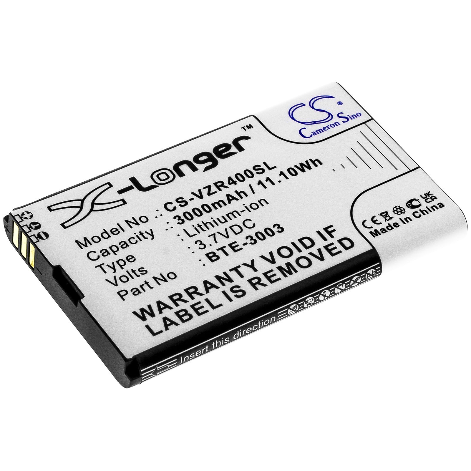 3000mAh Replacement Battery for Kajeet SmartSpot V400, Orbic Speed/5G UW, Verizon Hotspots - 3.7V Li-ion