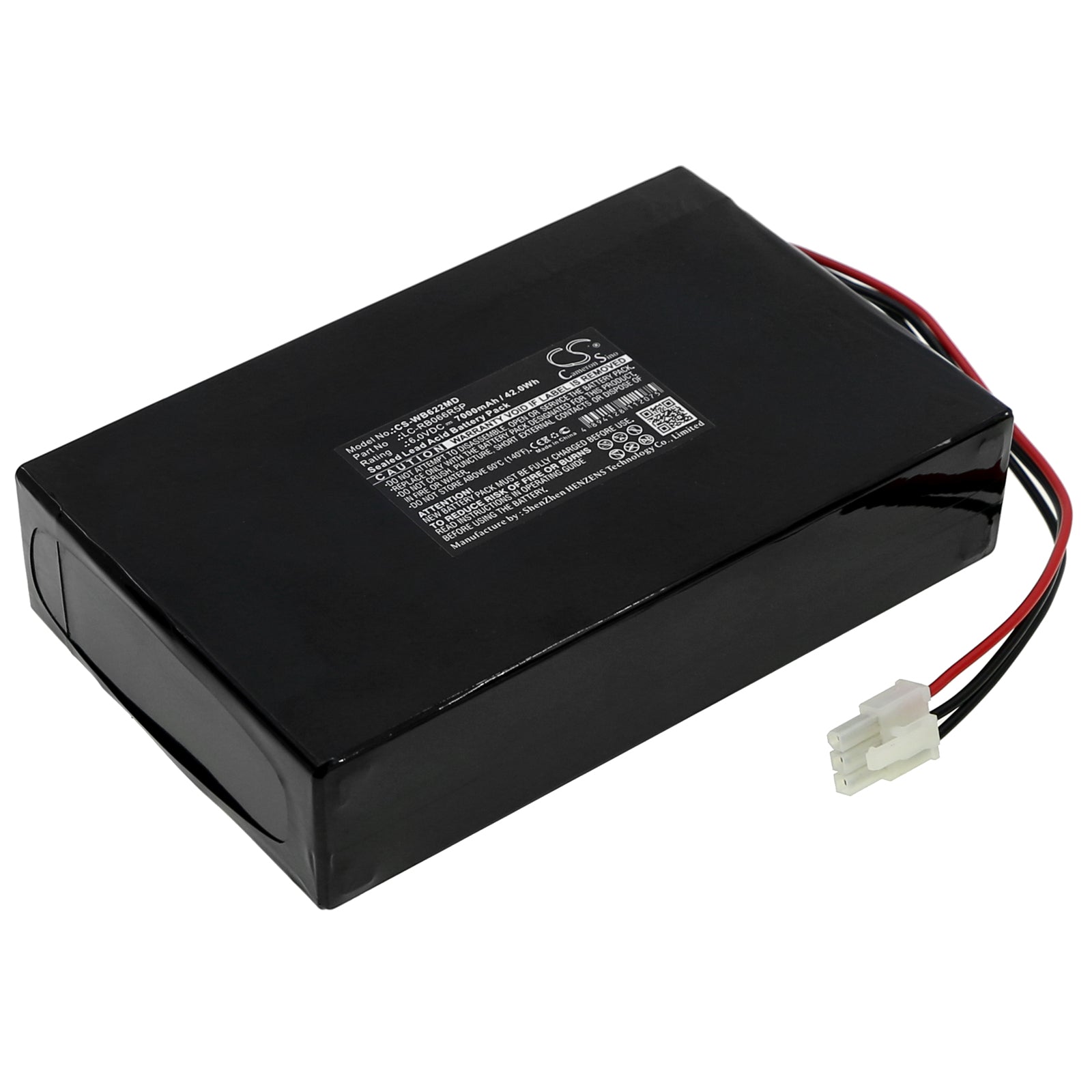 7000mAh Replacement Battery - Welch Allyn ATLAS 622SO/SP/NO Medical Device, 6V 42Wh Power Supply