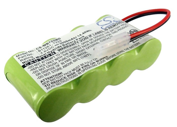 3000mAh Replacement Battery for Welch Allyn 72240 Otoscope & Diagnostic Instruments - 4.8V Ni-MH