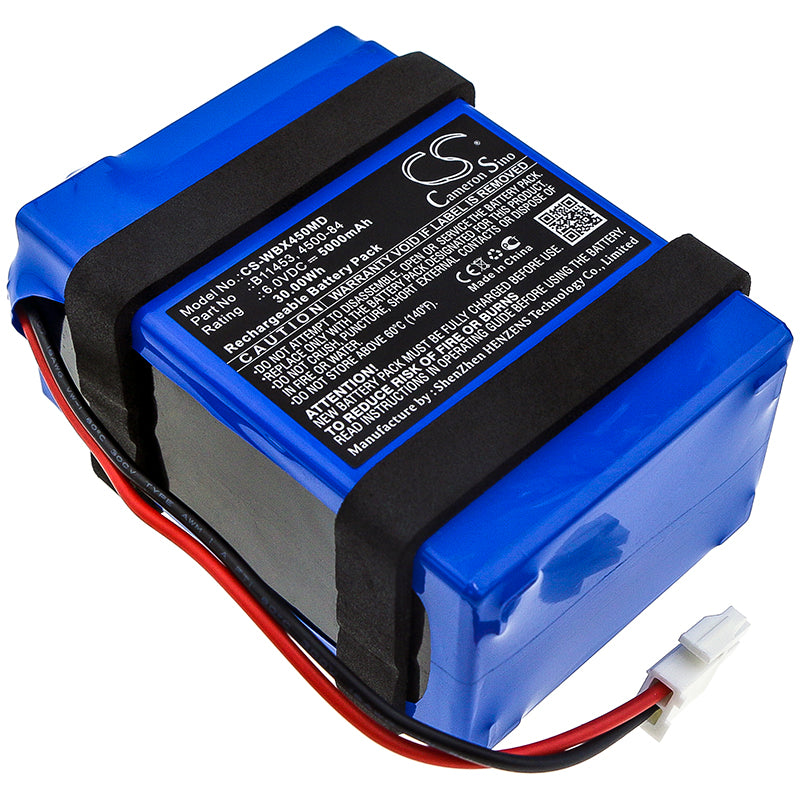 6.0V 5000mAh Replacement Medical Battery for Welch Allyn Spot Vital Signs LXI Monitor (45NT0-E1, B11453)