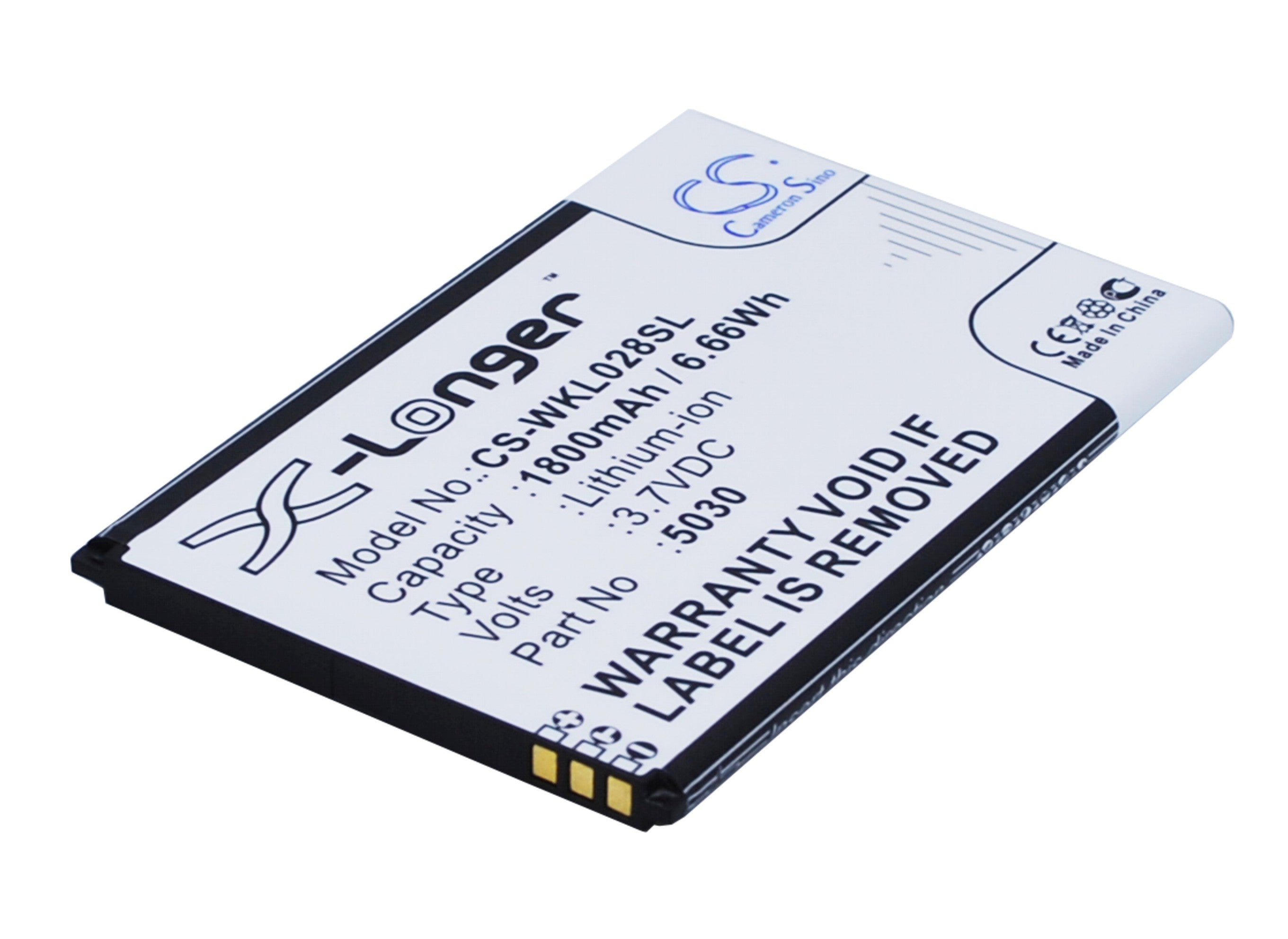 1800mAh Battery for Wiko Lenny 2 & 3: Replacement Li-ion, 3.7V, Premium Smartphone Battery