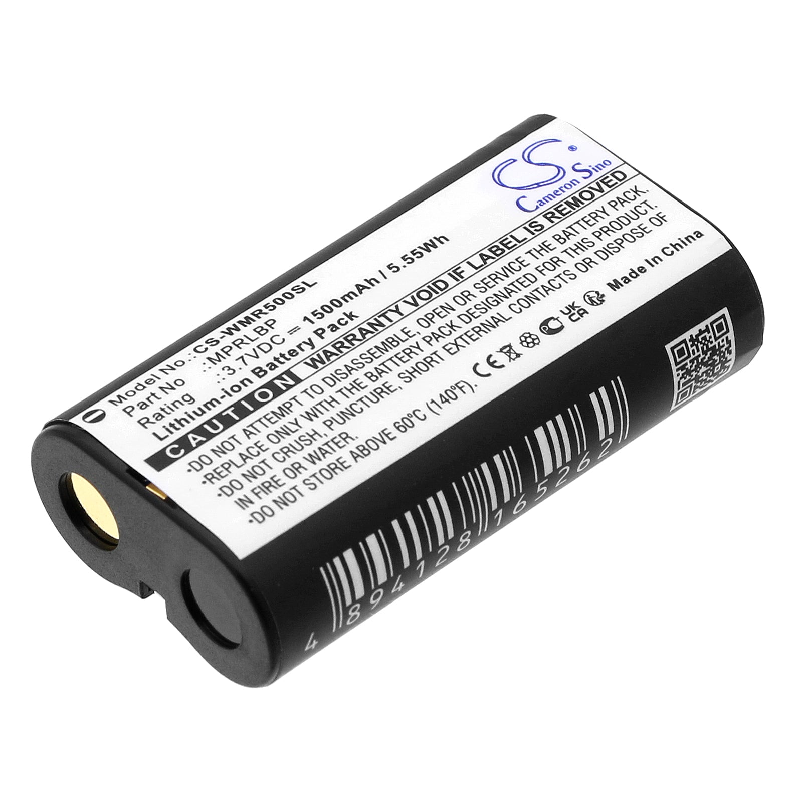1500mAh Li-ion Replacement Battery for Wisycom MPRLBP, MPR30, MPR50, MTP60 Wireless Transmitters