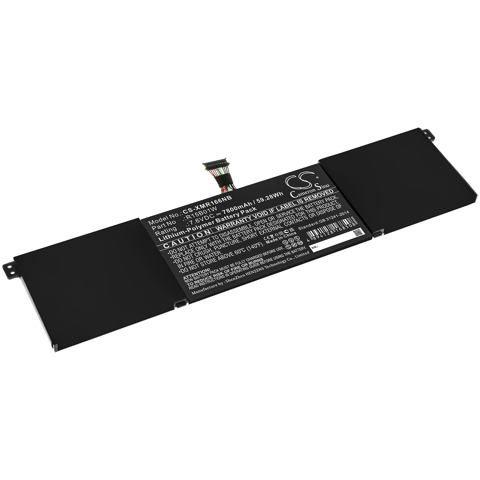 7800mAh Replacement Battery for Xiaomi Mi Pro 15.6" Series Laptops - 7.6V 59.28Wh Power Supply