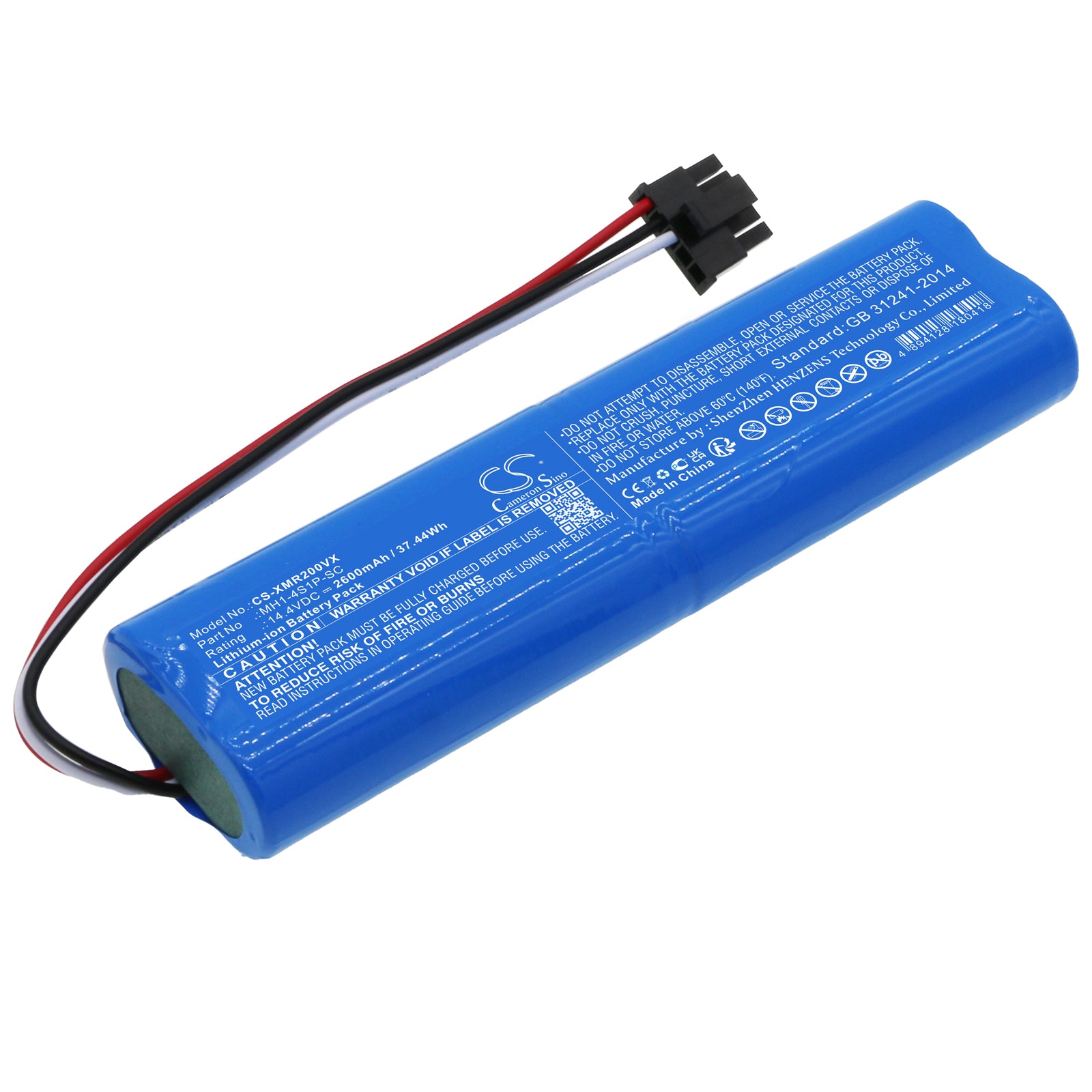 2600mAh 14.4V Li-ion Replacement Battery for Xiaomi Viomi, Mijia, Proscenic Robot Vacuum Cleaners