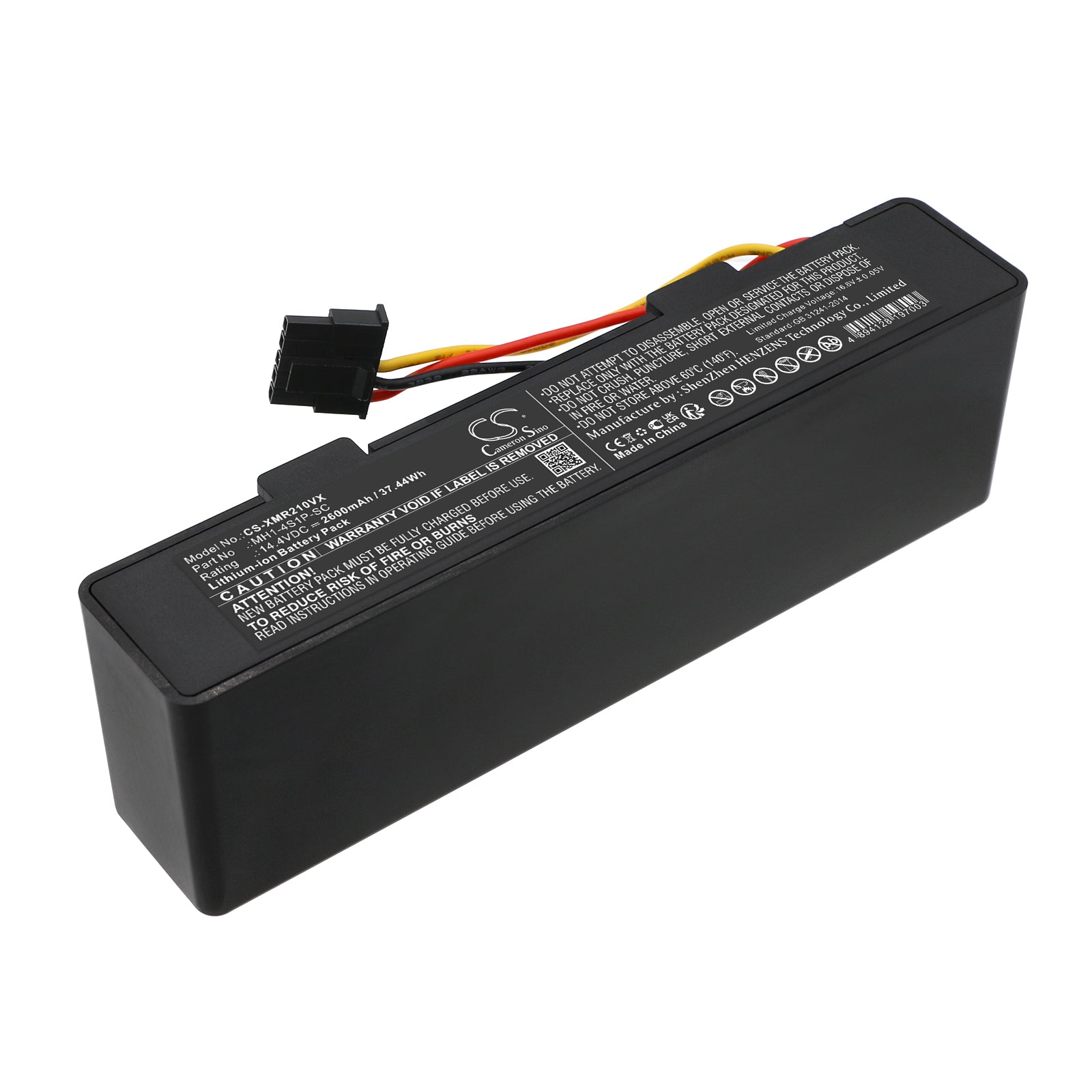 2600mAh Replacement Battery for Haier JX37 & Xiaomi Mi/VIOMI Robot Vacuums: V2 Pro, V3, Proscenic M6/M7 LDS