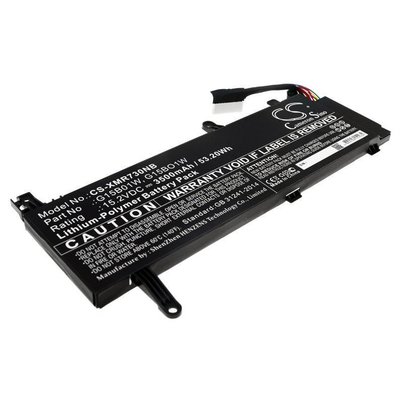 53.2Wh 3500mAh Replacement Laptop Battery for Xiaomi Gaming Laptop 7300HQ GTX 1050Ti/1060 & 8th Gen i7, 171502-AM/AI/AN/AO