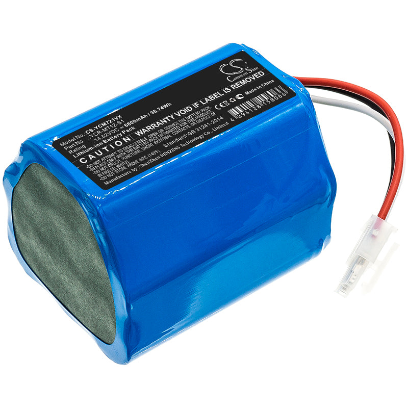 6800mAh iCLEBO Omega & Miele Scout RX2/RX3 Replacement Battery - Robotic Vacuum Cleaner - 14.52V Li-ion