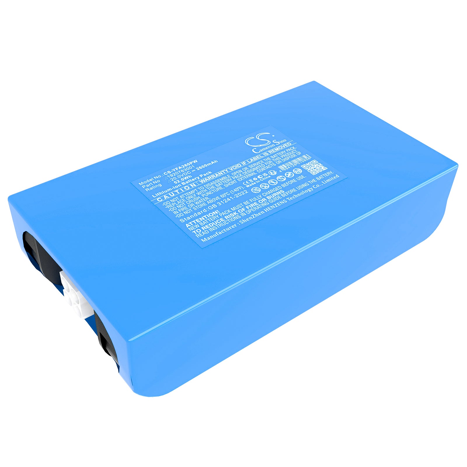 20V 2.6Ah Li-ion Replacement Battery for Yard Force Easymow 260, MB 400 & Mowbest Mowers