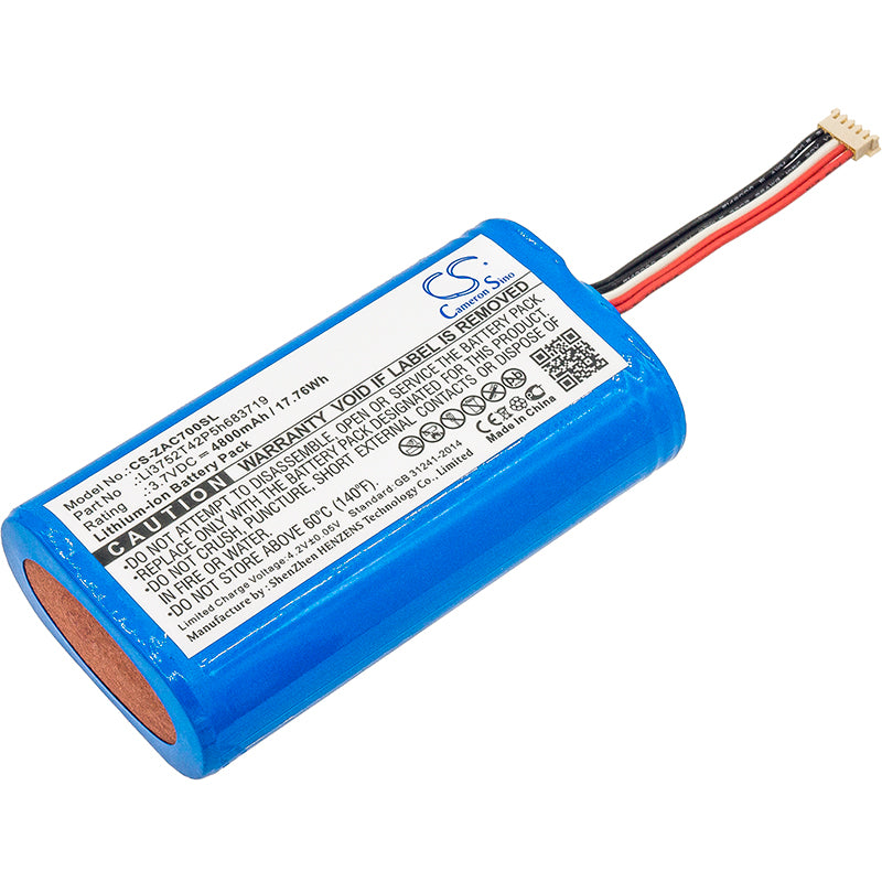 4800mAh Replacement Battery for ZTE AC70 Mobile Hotspot, 3.7V Li-ion - Li3752T42P5h683719 Compatible