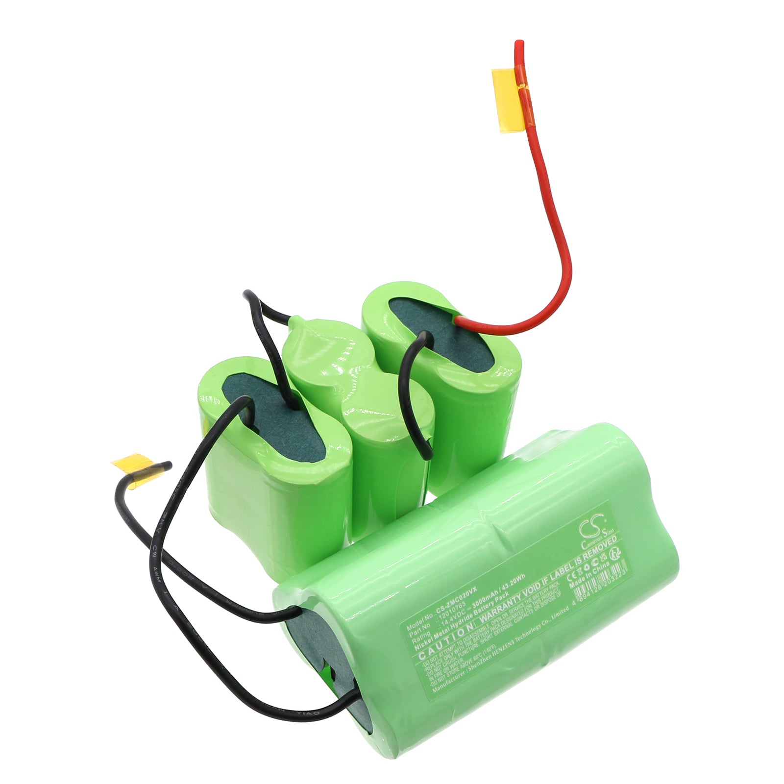 Zelmer ZVC020ZQ Vacuum Battery - 3000mAh 14.4V Ni-MH Replacement Power Pack (43.20Wh)