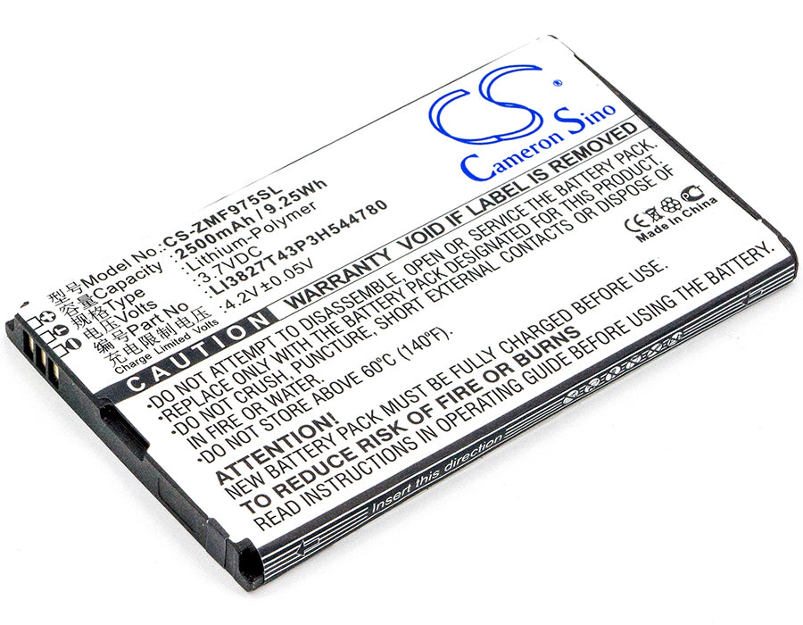2500mAh Replacement Battery for SoftBank 303ZT & ZTE MF975 Mobile Hotspot - 3.7V Li-Polymer