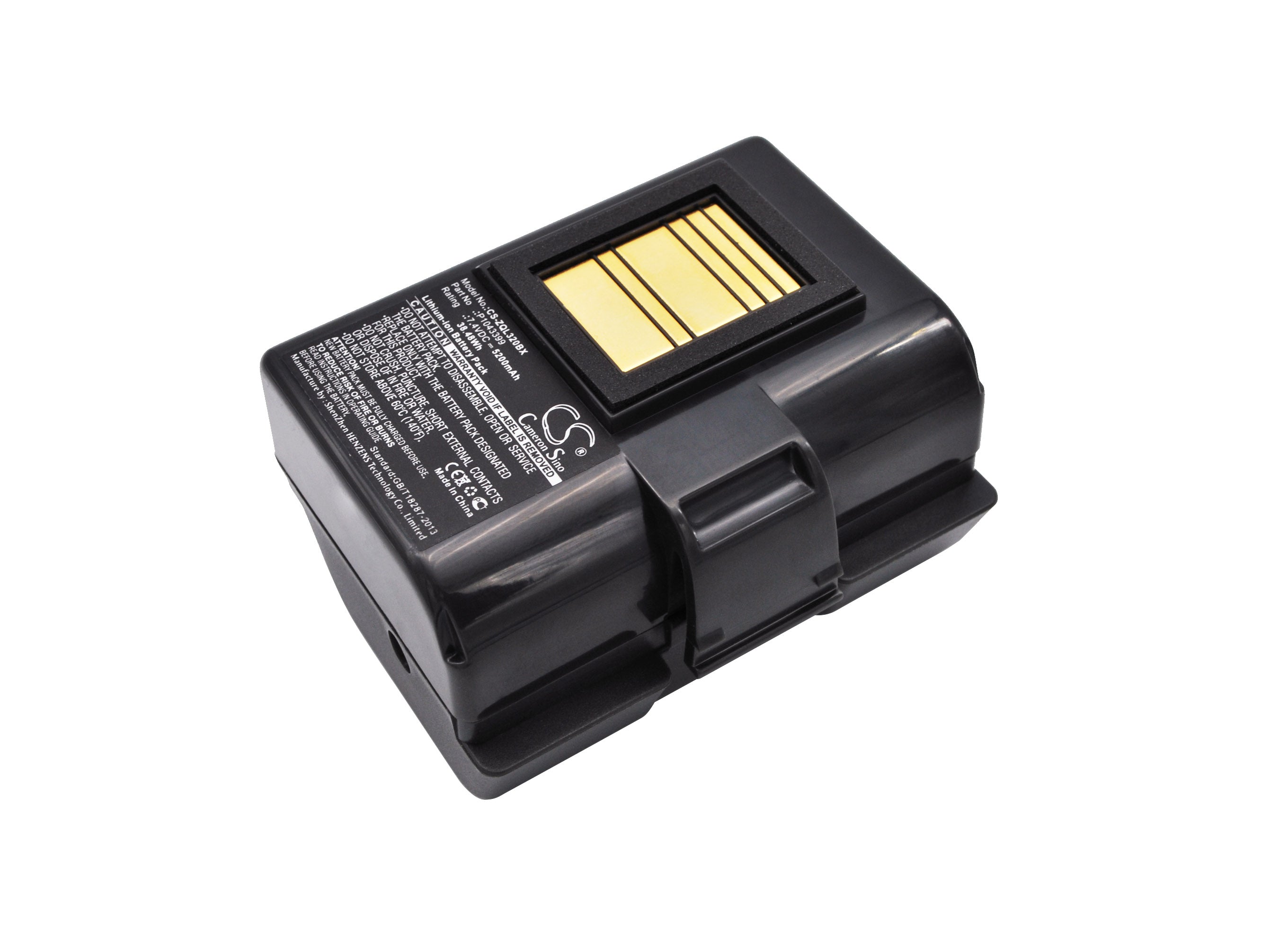 5200mAh Extended Battery for Zebra QLN/ZQ/ZR Series Mobile Printers - 7.4V Li-ion Replacement