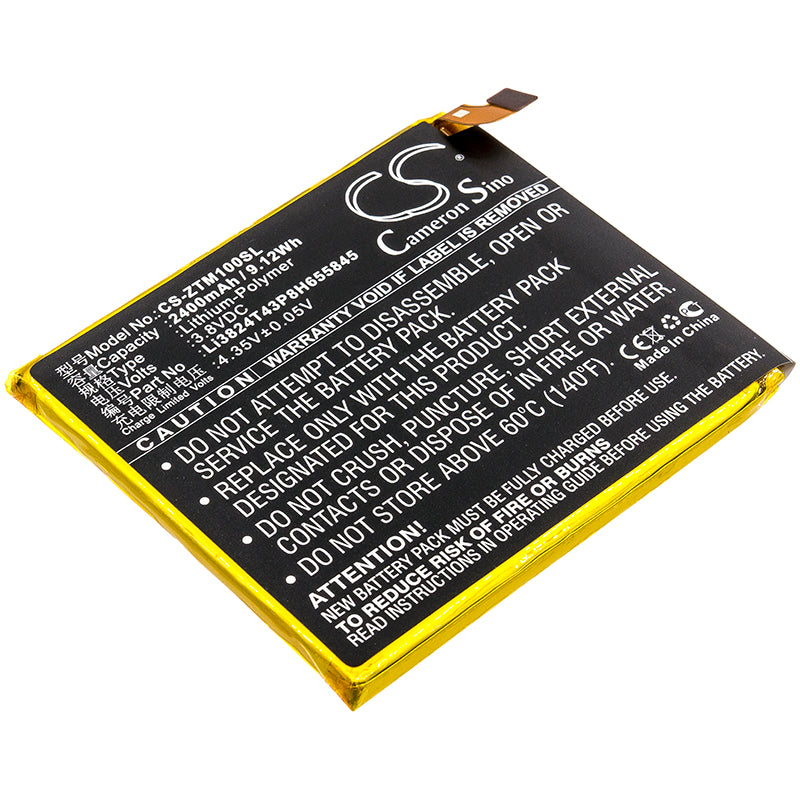 2400mAh Replacement Battery for ZTE Mono MO-01J/K TD-LTE Smartphones - 3.8V Li-Polymer Internal Battery