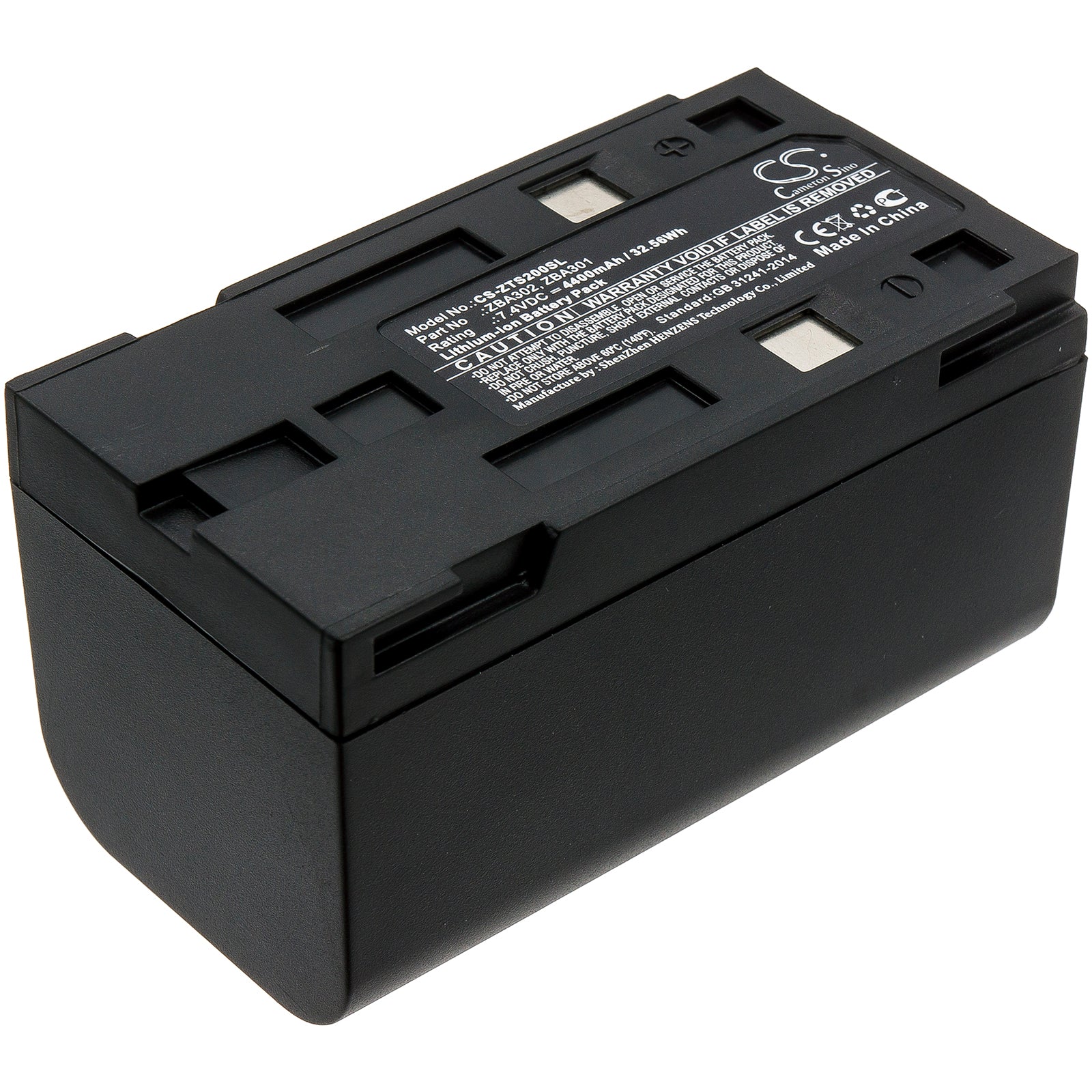 7.4V 4400mAh Li-ion Battery for Geomax Zipp10 Zoom20/30/Pro Total Stations - ZBA302/301 Replacement
