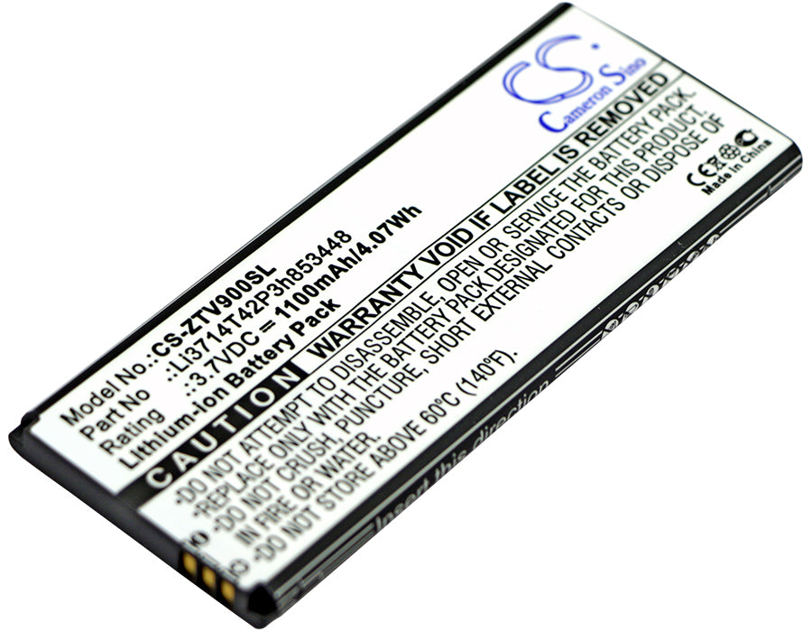 1100mAh Replacement Battery for Amazing T3, ZTE Skate, Orange Monte Carlo - 3.7V Li-ion