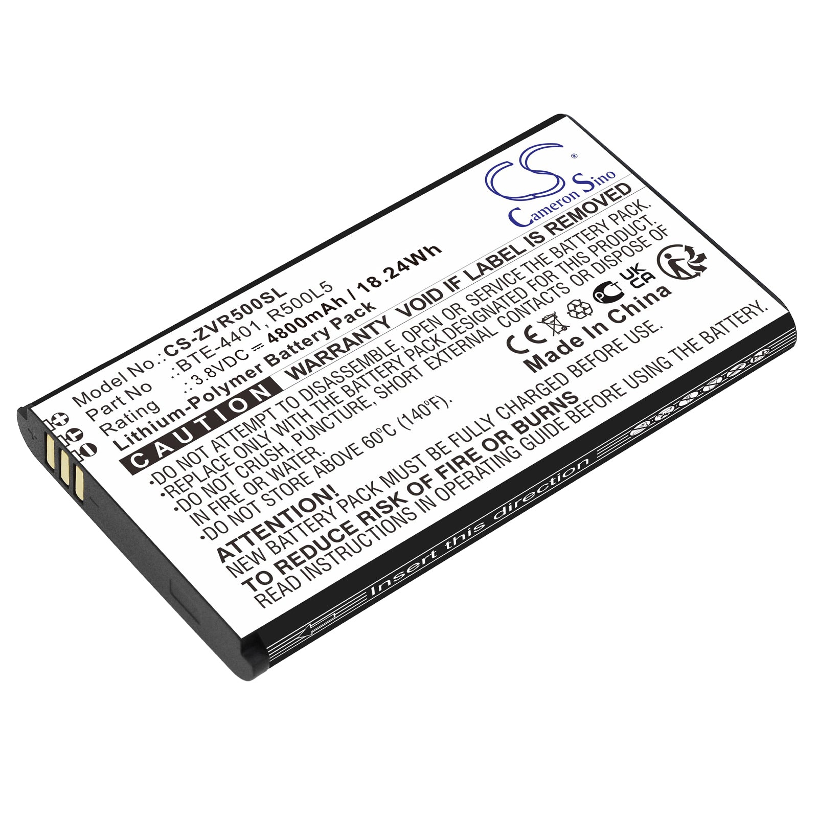 4800mAh Replacement Battery for Orbic Speed 5G/UW R500L5 Hotspot - Extended Life 3.8V Li-Polymer