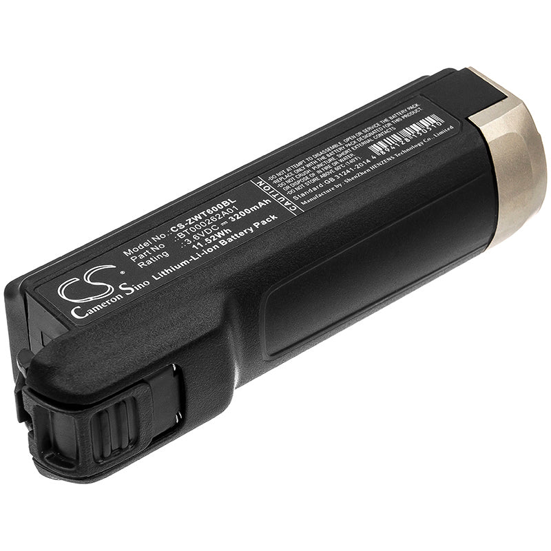 3200mAh Replacement Battery for Zebra WT6000, WT60A0, WT6300, RS6000 Barcode Scanners - 3.6V Li-ion Power