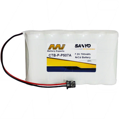 MI Battery Experts CTB-P-P507A 7.2V 700mAh NiCd Cordless Phone Backup Battery | Long-Lasting Power for Base Stations