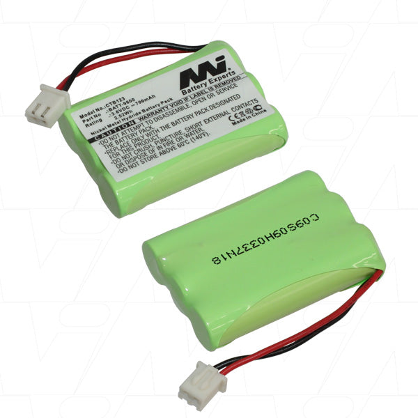 MI Battery Experts CTB123-BP1 3.6V NiMH Cordless Phone Battery - 33g Lightweight, Extended Talk Time, OEM Fit